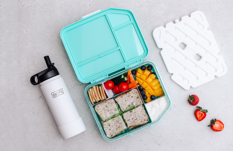 Boxi Lunchbox with ice panel - Aqua Ice
